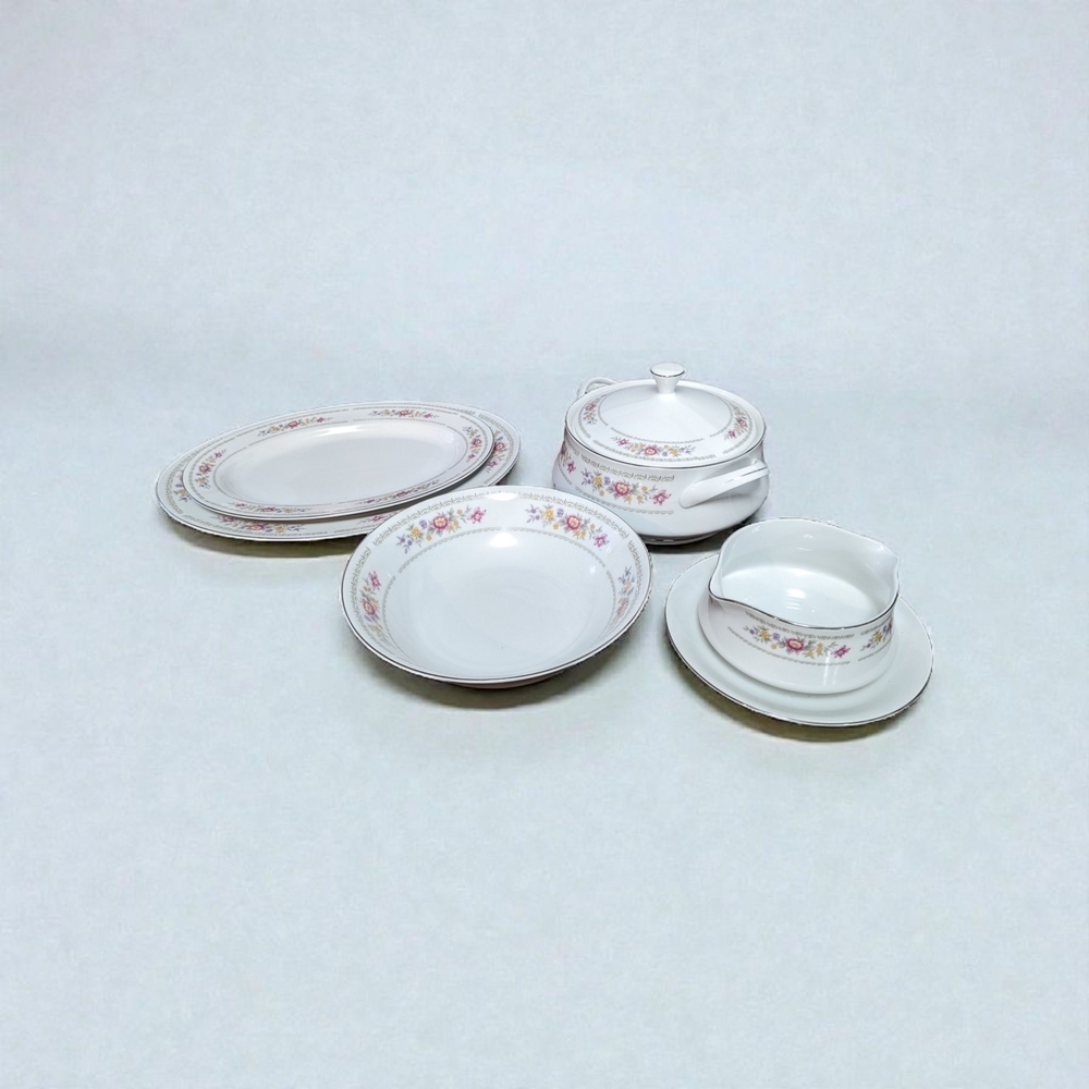 Royal Sealy Japanese Fine China "Fantasy" Serveware Set